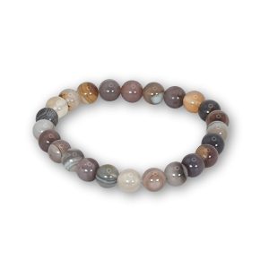 Bracelet agate de Botswana en 8 mm