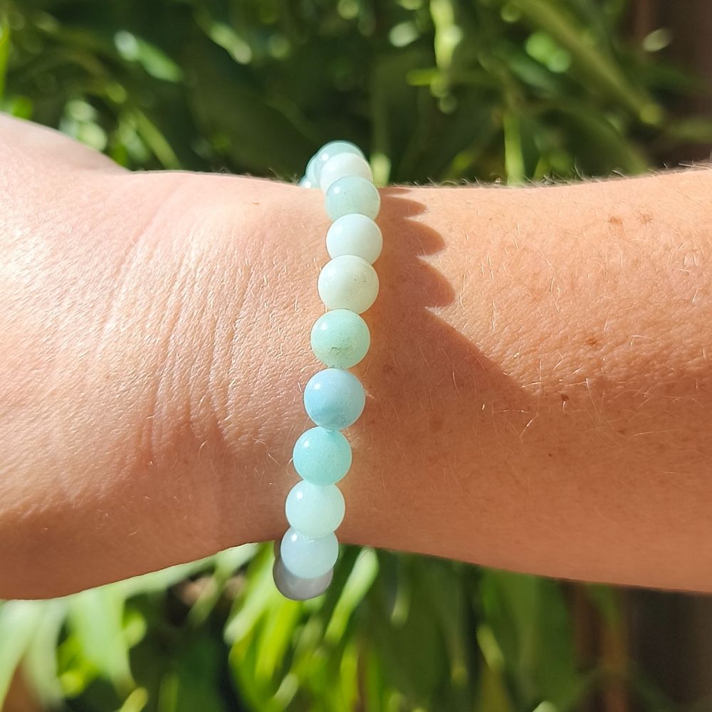 Bracelet Amazonite en 8mm – Image 3