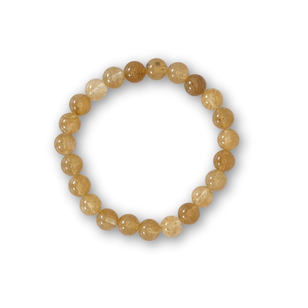 Bracelet citrine naturelle en 8 mm – Image 2