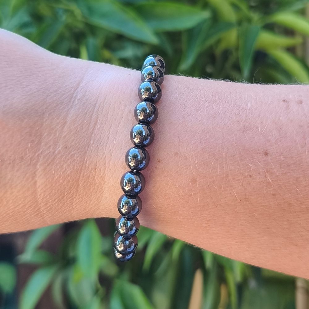 Bracelet hématite en 8 mm – Image 3