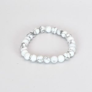 Bracelet howlite en 8 mm