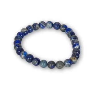 Bracelet lapis-lazuli en 8 mm