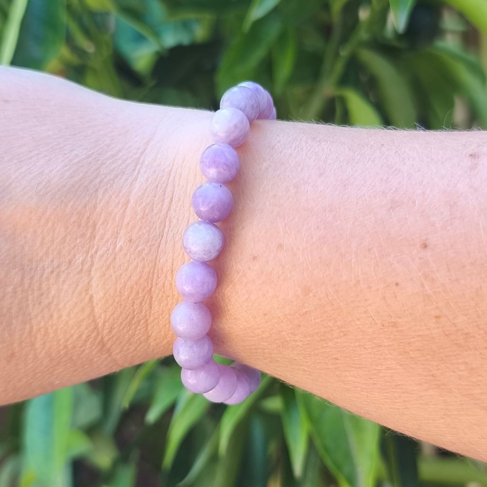 Bracelet lépidolite en 8 mm – Image 3
