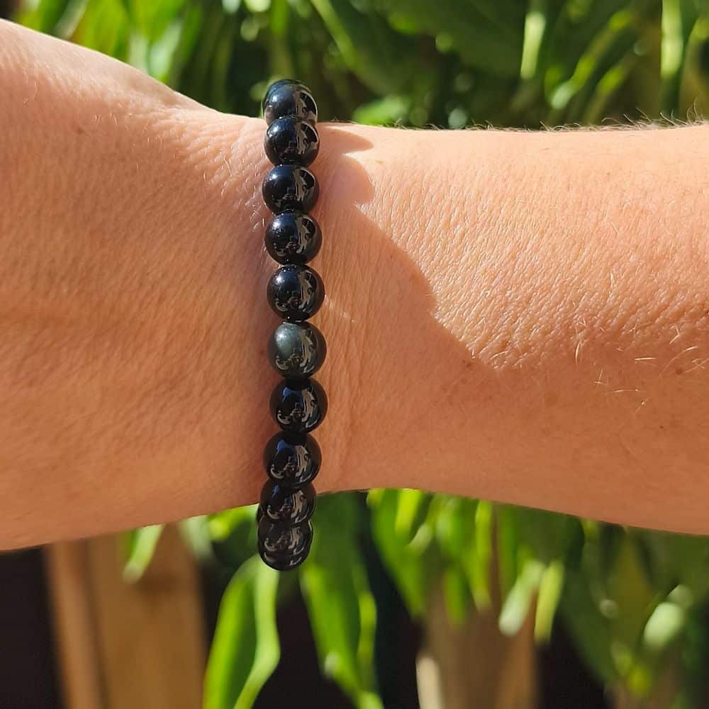 Bracelet obsidienne œil céleste en 8 mm – Image 3