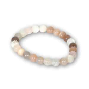Bracelet pierre de lune en 8 mm