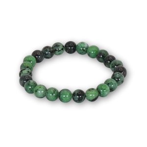Bracelet rubis zoisite en 8 mm