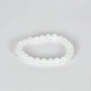 Bracelet sélénite en 8 mm