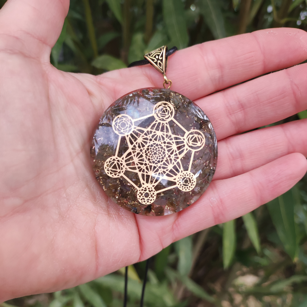 Pendentif orgonite métatron en Labradorite – Image 4