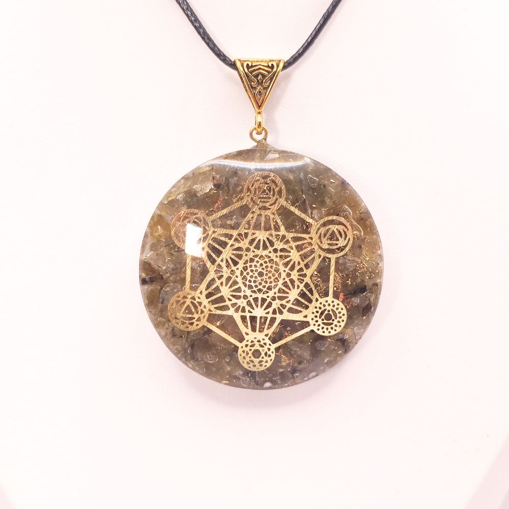 Pendentif orgonite métatron en Labradorite – Image 2